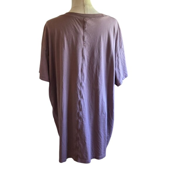 Lululemon All Yours Pima Cotton Short Sleeve T-Shirt Rose Womens Size 20 - Picture 3 of 16